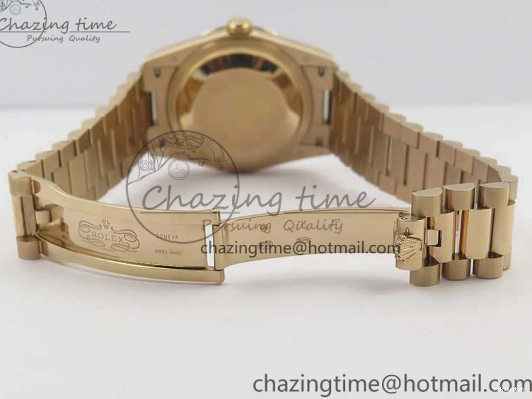 Best Bp RG Crystral 36 Edition 128239 on MOP Bracelet RG President Markers Dial Day-Date Maker White 0319